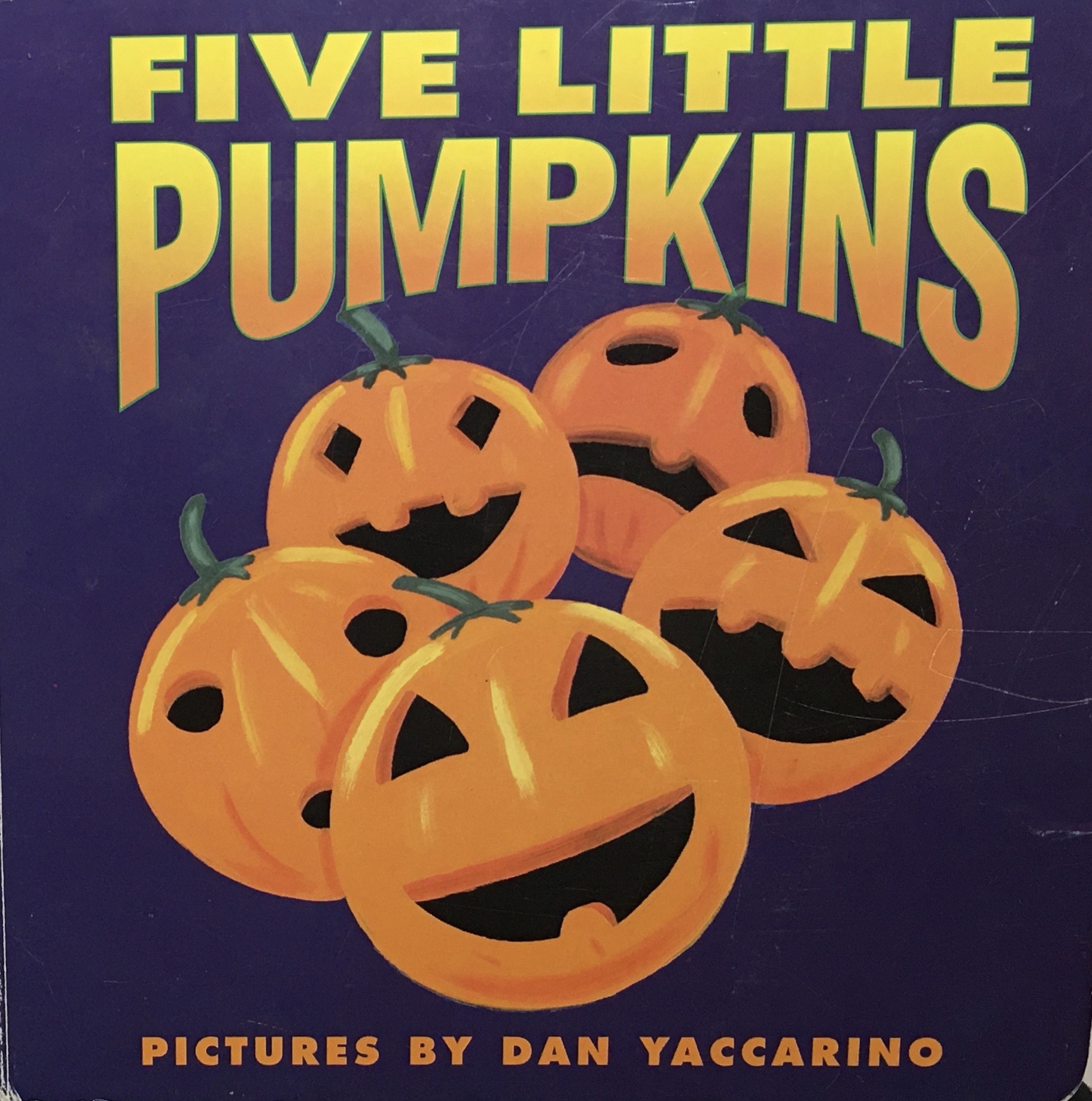 Book cover for Five Little Pumpkins