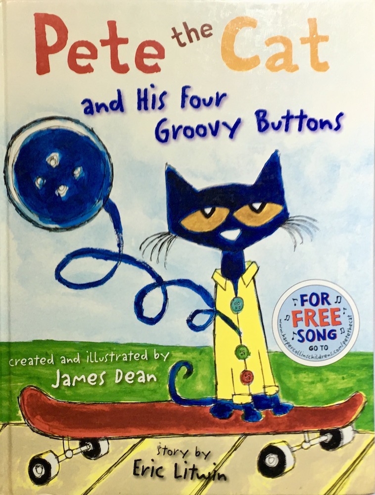 Book cover for Pete the Cat and His Four Groovy Buttons