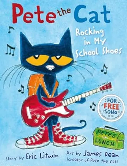 Book cover for Pete the Cat: Rocking in My School Shoes
